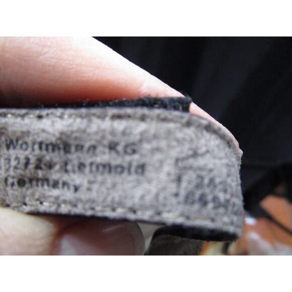 Tamaris Black Perforated Leather Slingback High Heel Bootie Sandals 38 EU/7.5 US - Picture 10 of 10